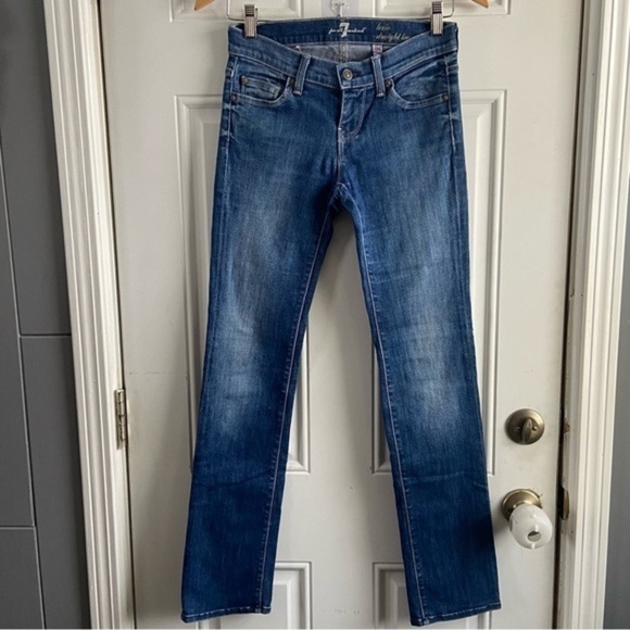 Seven For All Low Rise Lexie Skinny Jeans Size 25 - Picture 10 of 10